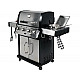 Yato YG-20013 outdoor barbecue/grill Cart Gas Black, Silver 17500 W
