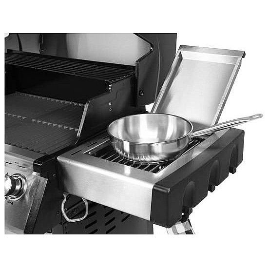 Yato YG-20013 outdoor barbecue/grill Cart Gas Black, Silver 17500 W