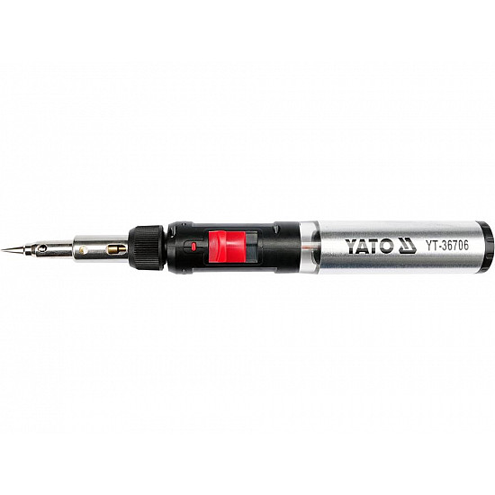 Yato YT-36706 soldering iron Gas soldering iron 1300 °C Black, Red, Stainless steel
