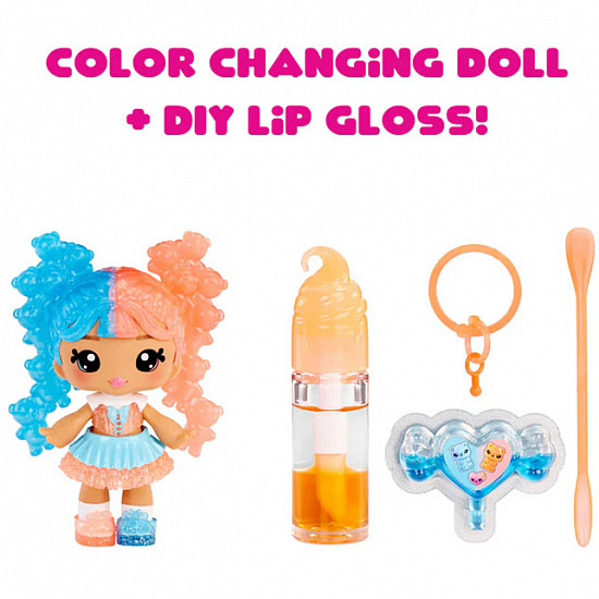 Yummiland Lip Gloss Doll: Mystery Color Change - Gwen Gummybear, Puppe