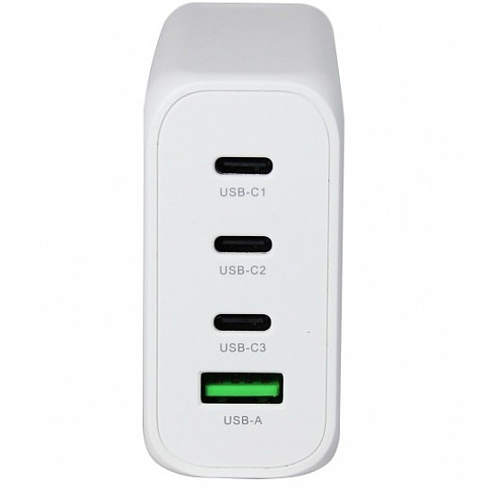 Z ALLNET Ersatznetzteil QC USB-C PD GaN Netzteil Power Supply130Watt 1x USB Typ-A QC 3x USB Typ-C**EU PLUG**