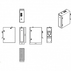 Z ALLNET Power-Booster 12-24VDC to 48~54VDC max. 200W HUT/DIN-Mounting ALL-B101-12-24VDC