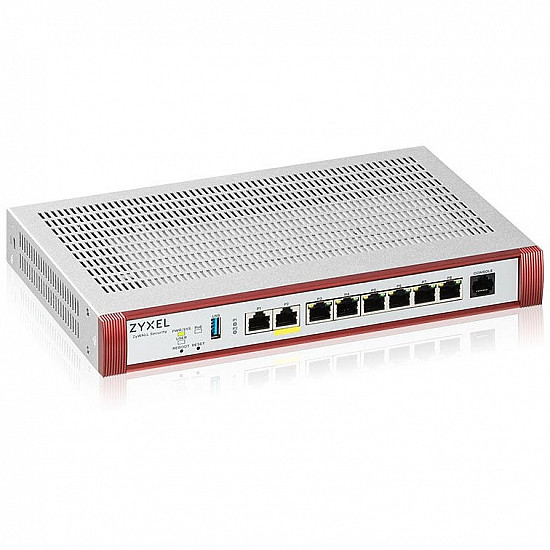 ZyWALL USG FLEX 100Firewall with 1 Year Security Bundle 8 ports 1GbE Cloud-managed