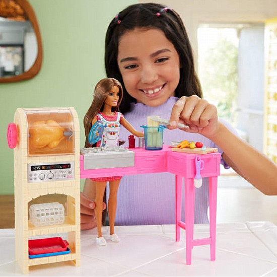 Zestaw lalka Barbie Kuchnia Teresy Przepis na przyjaźń