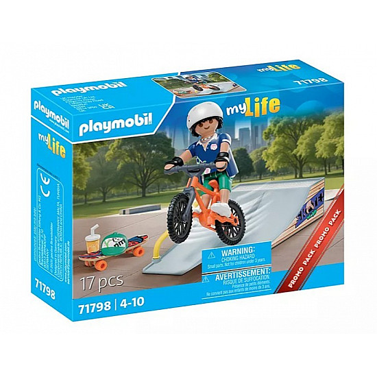 Zestaw z figurką My Life 71798 Skater z rampą