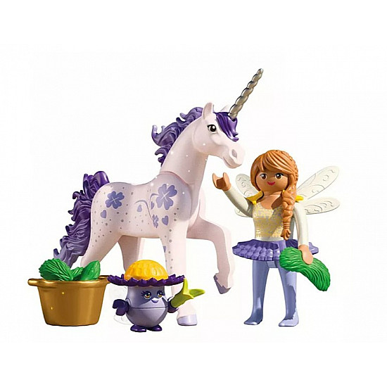 Zestaw z figurką Princess Magic 71843 Jednorożec do kolekcjonowania Lucky Lavender z wróżką