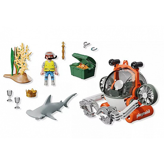 Zestaw z figurkami 71860 Poszukiwania skarbu łodzią podwodną