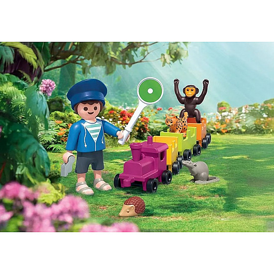 Zestaw z figurkami Animals & Friends 71951 Wycieczka lokomotywą
