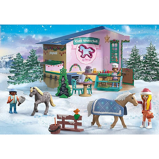 Zestaw z figurkami Horses of Waterfall 71952 ĹwiÄteczne wypieki w kawiarni jeĹşdzieckiej
