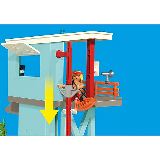 Zestaw z figurkami My Life 71903 Wieża ratownicza i plażowy samochód buggy