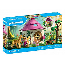 Zestaw z figurkami Princess Magic 71838 Przytulny dom wrĂłĹźek i zĹoty jednoroĹźec