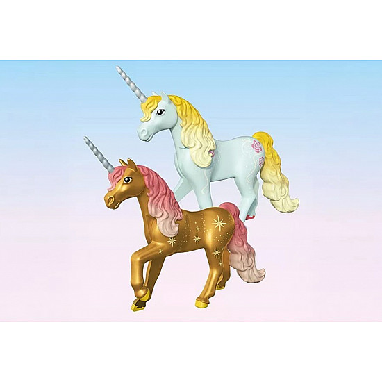 Zestaw z figurkami Princess Magic 71838 Przytulny dom wrĂłĹźek i zĹoty jednoroĹźec