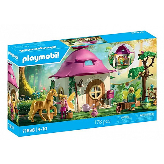 Zestaw z figurkami Princess Magic 71838 Przytulny dom wrĂłĹźek i zĹoty jednoroĹźec