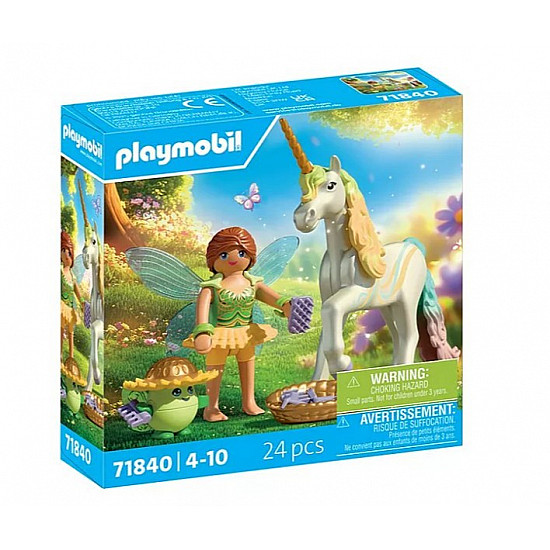 Zestaw z figurkami Princess Magic 71840 Jednorożec do kolekcjonowania Rainbow Flower z wróżką