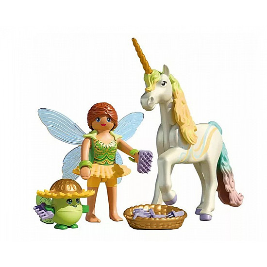 Zestaw z figurkami Princess Magic 71840 Jednorożec do kolekcjonowania Rainbow Flower z wróżką
