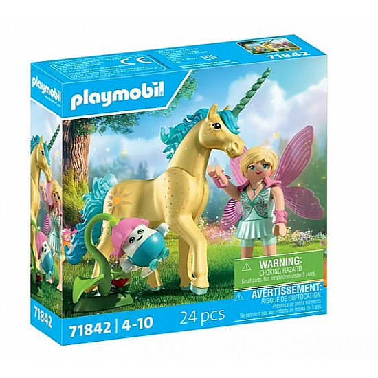 Zestaw z figurkami Princess Magic 71842 Jednorożec do kolekcjonowania Sunshine Blossom z wróżką