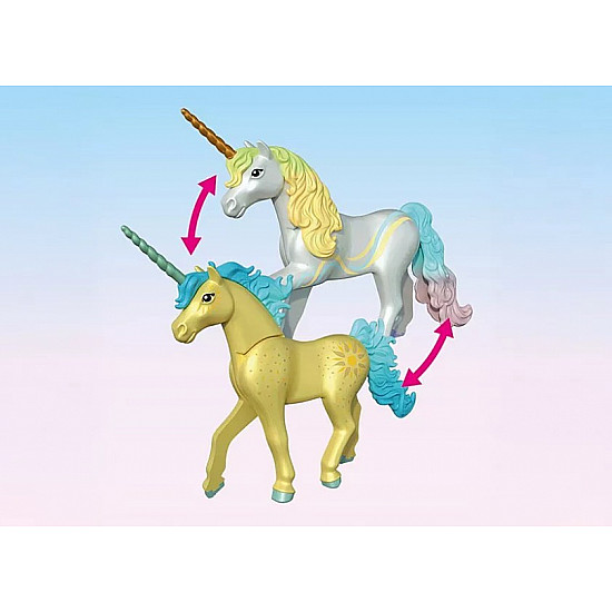 Zestaw z figurkami Princess Magic 71842 Jednorożec do kolekcjonowania Sunshine Blossom z wróżką