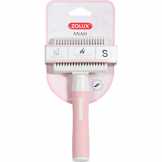 Zolux ANAH Cat brush with retractable needles small