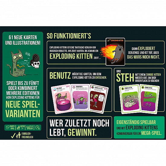 Zombie Kittens, Kartenspiel