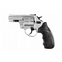 ZORAKI R1-K6L BAS alarm signal blank firing revolver, 2.5 barrel, .22 Long Blank caliber, chrome flash (R1256MNP-BAS)