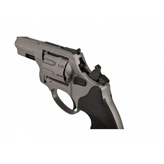 ZORAKI R1-K6L BAS alarm signal blank firing revolver, 2.5 barrel, .22 Long Blank caliber, titanium