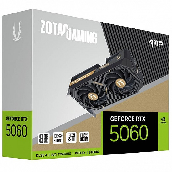 GeForce RTX 5060 AMP 8GB, Grafikkarte DLSS 4, 3x DisplayPort, 1x HDMI 2.1