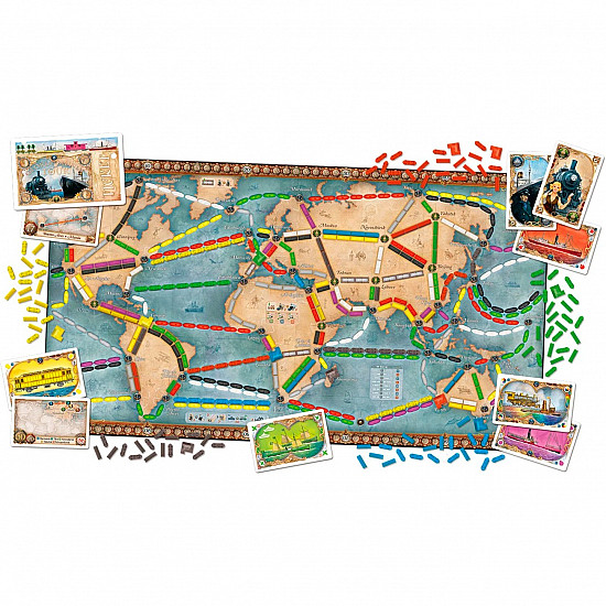 Zug um Zug Weltreise, Brettspiel