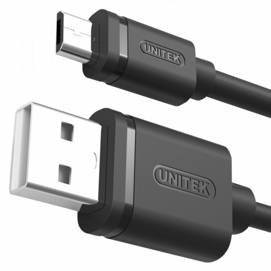 USB - microUSB CABLE 2.0 1,5M, M/M Y-C434GBK