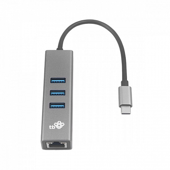 USB C - RJ45, 3xUSB - RJ45 Adapter -1000Mb/s USB C - RJ45, 3xUSB - RJ45 Adapter -1000Mb/s