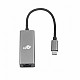 USB C - RJ45 Adapter grey, 10/100/1000 Mb/s