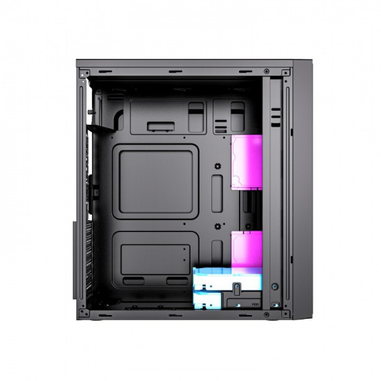 Compoter Case Midi Towe Fornax M100RGB ATX blac