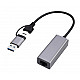 USB 3.1 + type-C Gigabi t network adapter