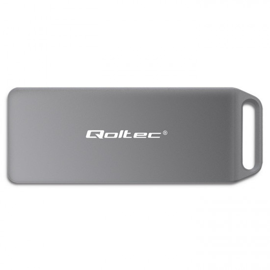 Enclosure mini for M.2 SSD | NVMe | PCIe | USB3.1 | Super speed10Gb/s | 2TB | Silver Enclosure mini for M.2 SSD | NVMe | PCIe | USB3.1 | Super speed10Gb/s | 2TB | Silver