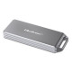 Enclosure mini for M.2 SSD | NVMe | PCIe | USB3.1 | Super speed10Gb/s | 2TB | Silver Enclosure mini for M.2 SSD | NVMe | PCIe | USB3.1 | Super speed10Gb/s | 2TB | Silver