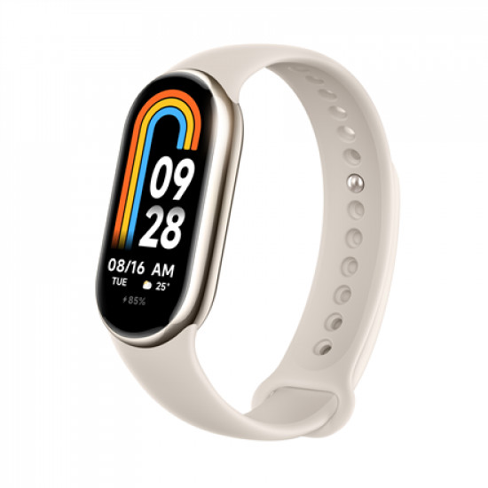 Xiaomi Smart Band 8 Fitness tracker AMOLED Touchscreen Heart rate monitor Activity monitoring Yes Waterproof Bluetooth Champagne Gold