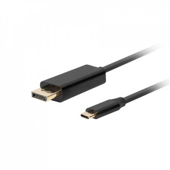 Lanberg USB-C to DisplayPort Cable, 0.5 m 4K/60Hz, Black Lanberg USB-C to DisplayPort Cable CA-CMDP-10CU-0005-BK 0.5 m Black