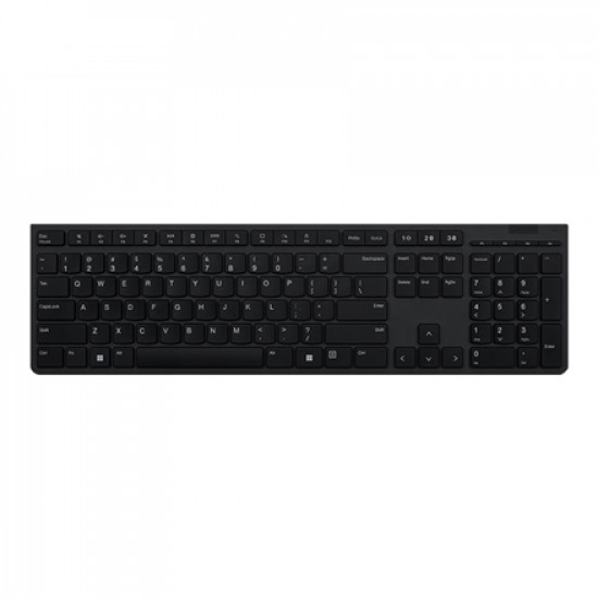Lenovo Professional Wireless Rechargeable Keyboard 4Y41K04075 Keyboard Wireless NORD Scissors switch keys Grey