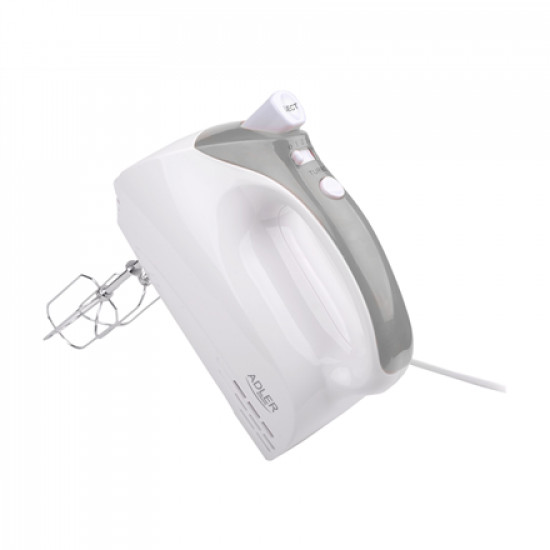 Adler Mixer AD 4201 g Hand Mixer 300 W Number of speeds 5 Turbo mode White