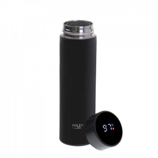 Adler | Thermal Flask | AD 4506bk | Material Stainless steel/Silicone | Black