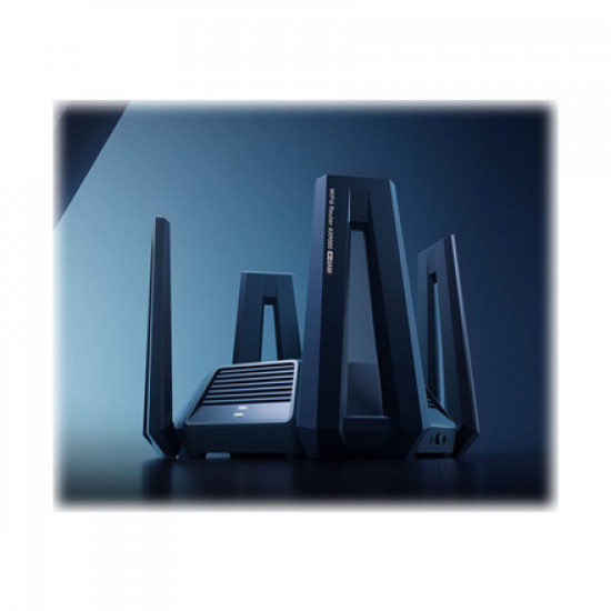 Xiaomi | Tri-Band Wireless Wi-Fi 6 Router | Mi AX9000 | 802.11ax | 4804+2402+1148 Mbit/s | 10/100/1000/2500 Mbit/s | Ethernet LAN (RJ-45) ports 5 | Mesh Support Yes | MU-MiMO Yes | No mobile broadband | Antenna type External/Internal | 1 x USB 3.0