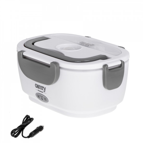 Camry | Electric Lunchbox DC12V and AC230V | CR 4483 | Capacity 1.1 L | Material Plastic | White/Grey