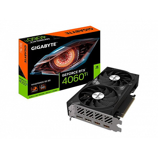 GIGABYTE GV-N406TWF2OC-8GD vaizdo plokštė su 8GB GDDR6, PCIe 4.0, 2550 MHz 2025