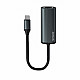 SAVIO Adapter USB-C 3.1 Gen.1 (M) to RJ-45 Gigabit Ethernet (F), 1000 Mbps, AK-56, grey