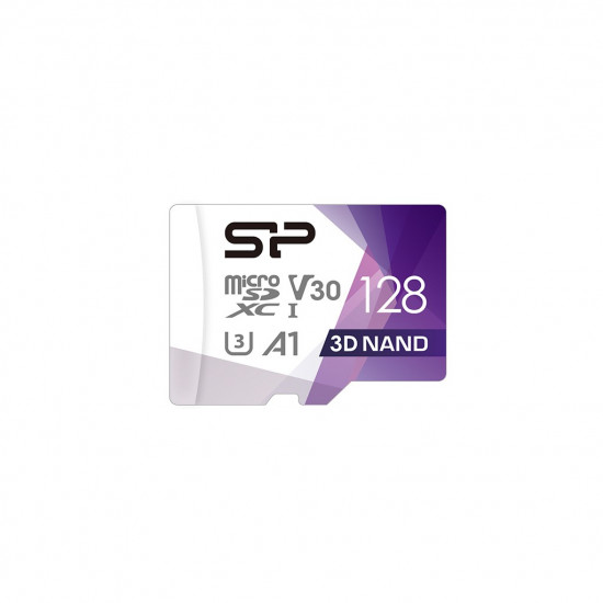 Silicon Power Superior Pro Colorful memory card 128 GB MicroSDXC Class 10 UHS-I + SD adapter (SP128GBSTXDU3V20AB)
