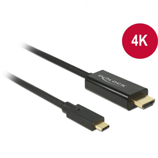 KAB USB-C HDMI (ST-ST) 2m 4K 30Hz DeLOCK Black