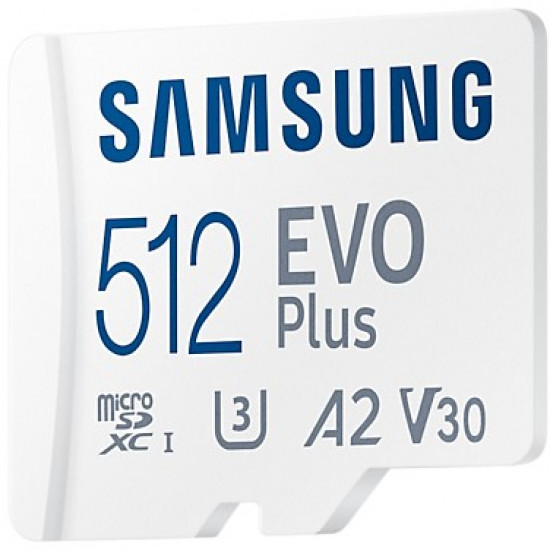 512GB Samsung EVO Plus MicroSDXC 130MB/s +Adapter