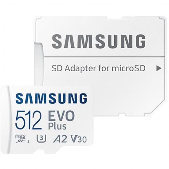 512GB Samsung EVO Plus MicroSDXC 130MB/s +Adapter