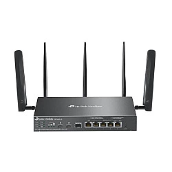 Omada 4G+ Cat6 AX3000 Gigabit VPN Gate with 4-Port PoE+PORT: 1× Gigabit SFP WAN/LAN Port, 1× Gigabit RJ45 WAN Port, 4× Gigabit WAN/LAN ER706WP-4G