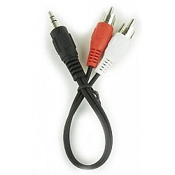 GEMBIRD CCA-458/0.2 Gembird kabel audio JACK 3,5mm M / 2x RCA (CINCH) M, 0.20M