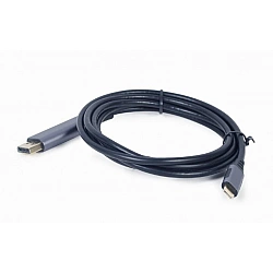 GEMBIRD CC-USB3C-DPF-01-6 Adapter z USB Type-C do DP szary 1.8m